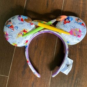 Ink and paint mickey ears headband